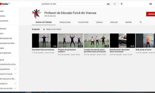 Profesorii de educație fizică din Vrancea au propus un program de gimnastică aerobică pentru orele online (video)