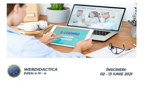 WEBDIDACTICA IV – o nouă serie de webinare gratuite pentru instruirea profesorilor în predarea online și mixtă